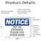 Signmission Not An Entrance Please Use Other Door OSHA Notice Sign, Vinyl Decal, 10in W x 7in L, 2PK OS-2PACK-NS-D-710-L-15148 - alternate 5